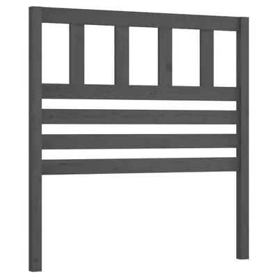 Produktbild von vidaXL Kopfteil Grau 81x4x100 cm Massivholz Kiefer