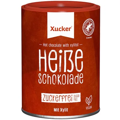 Produktbild von Xucker heiße Schokolade zuckerfreie Trinkschokolade mit Xylit 200g