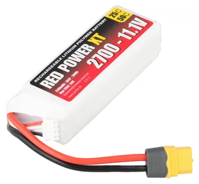 Produktbild von Pichler RED POWER XT LiPo Akku 2700 mAh – 11,1 V 3S1P mit XT60 Stecker