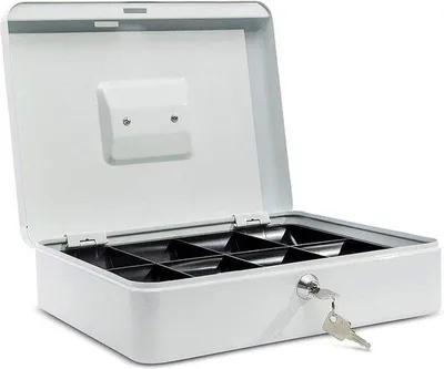 Image de Coffre-fort en acier 30 x 25 x 87 cm, blanc