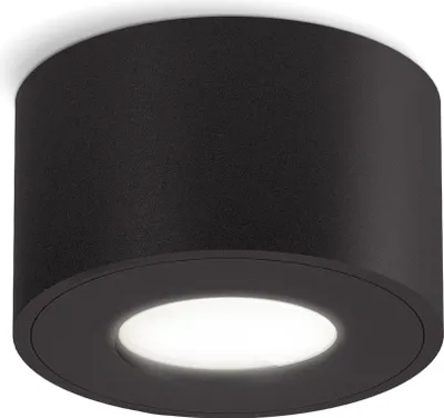 Produktbild von SSC-LUXon CELI-1 Spot Strahler Deckenleuchte IP44 "Dimmbar ohne Dimmer" schwarz mit LED neutralweiß 4W 230V - Spotlampe Decke