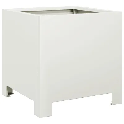 Immagine prodotto di vidaXL Fioriera Bianco 30x30x30 Acciaio