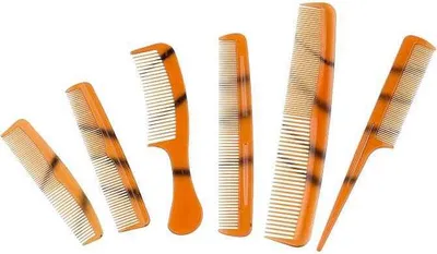 Produktbild von Kammset - Kamm - Friseurset - Haarschmuck - 6er-Set Kämme - Multicolor