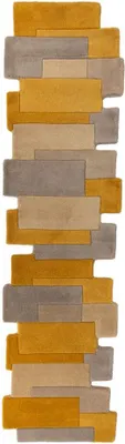 Immagine prodotto di 60x230 cm Tappeto Abstract Collage Ochre/Natural