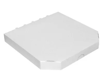 Produktbild von 100x Pizzakarton -extra stark- weiß 30 x 30 x 3 cm