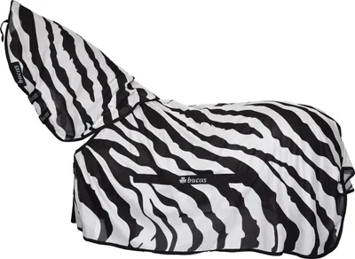 Produktbild von Bucas Fliegendecke Buzz-Off & Neck Insektenschutzdecke Zebra 140