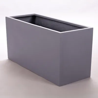 Produktbild von Elegant Einrichten | Pflanzkübel | Fiberglas | rechteckig | 80x30x40cm | grau