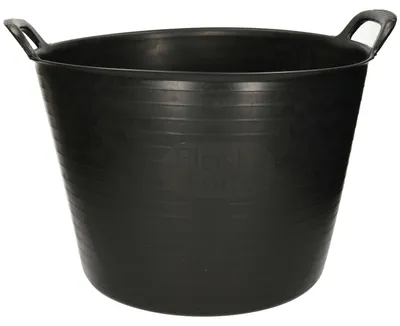 Produktbild von Plasticforte Flexibler Eimer - Waschekorb - schwarz - 42 l