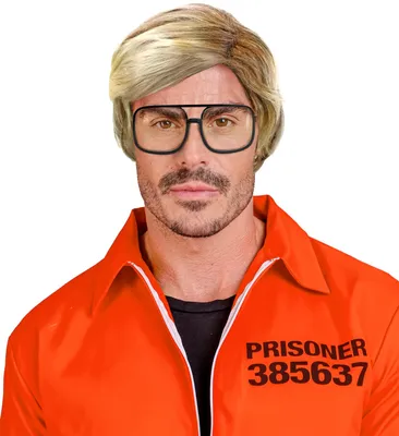 Produktbild von Serienmörder Herren-Perücke blond - dunkelblonde Horrorperücke für Halloween und Karneval