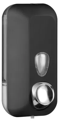 Immagine prodotto di MARPLAST - Dispenser per sapone liquido colorato, capacità 550 ml, materiale ABS, finitura "Soft Touch", colore nero opaco - Modello A71401VB