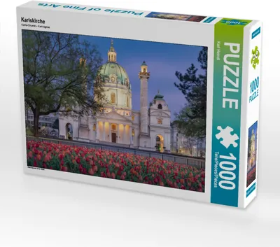 Produktbild von CALVENDO Puzzle Karlskirche | 1000 Teile Lege-Größe 64x48cm Foto-Puzzle für glückliche Stunden