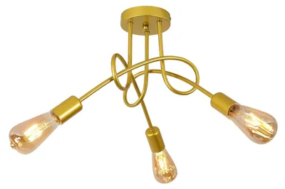 Obrázok produktu pre Zavesené svietidlo Toolight, 3-žiarovky, zlatá farba, pätica E27, priemer 40 cm, vhodné do obývačky
