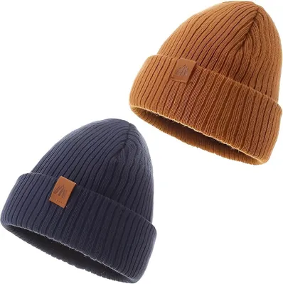 Produktbild von Beanie(Vielseitiges Baby-Set, Kindermütze, 2-St., Kuschelige Eleganz für Kleine, Kinder) Leicht & Atmungsaktiv, Doppellagiges Acryl-Design, Wintermüt