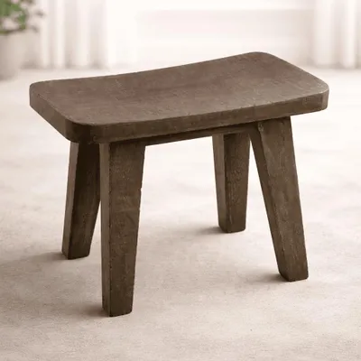 Produktbild von Holz Hocker Sitzhocker Holzhocker Schemel Fußhocker Blumenhocker Massiv Rustikal