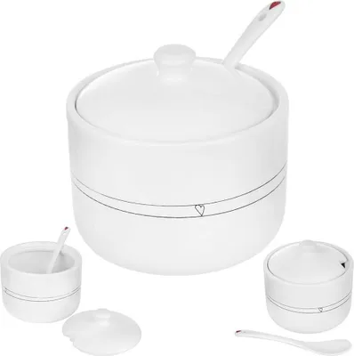 Image de Sucrier en céramique blanc 300 ml