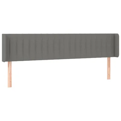 Produktbild von vidaXL Kopfteil mit Ohren Dunkelgrau 163x16x78/88 cm Stoff