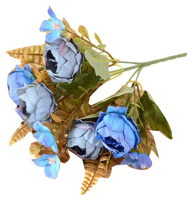 Produktbild von Gemischter Kunstblumenstrauß mit künstlichen Pfingstrosen, Rosen und Hortensien für die Vase, künstliche Seidenblumenarrangements für Tischdekoration, Hochzeitsfeier, Brautparty