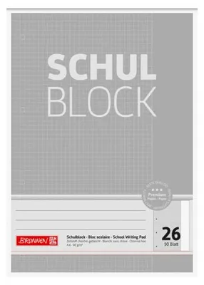 Produktbild von BRUNNEN Collegeblock Premium Lineatur 26 kariert DIN A4 Außenrand, 1 St.