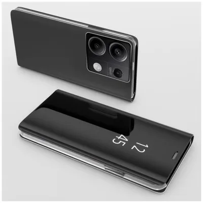 Produktbild von Mirror Flip-Case für Xiaomi - Farbe: Schwarz - Modellkompatibilität: Für Xiaomi Redmi Note 13 5G