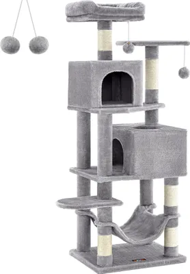 Immagine prodotto di Graffiatoio per gatti 49X40X155 cm Grigio chiaro