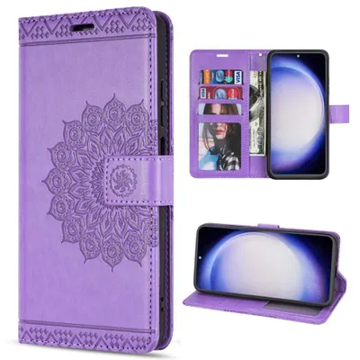 Produktbild von Hülle für Samsung Galaxy S23 FE Handy Tasche Case Schale Flip Cover Handyhülle Mandala Lila