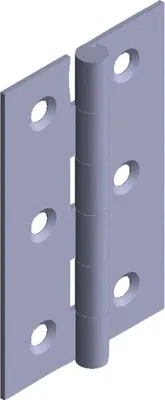 Image de Charnière rectangulaire 60 x 35 mm