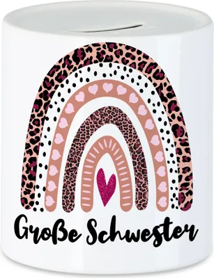 Produktbild von Große Schwester Spardose Sisters Beschützerin Geborgenheit Liebe Familie Zusammenhalt Freude Spaß Sisterlove Fun