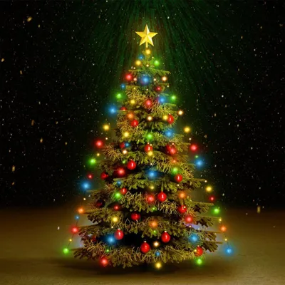 Image de vidaXL Filet lumineux pour arbre de Noël avec 150 LEDs Multicolore 150 cm