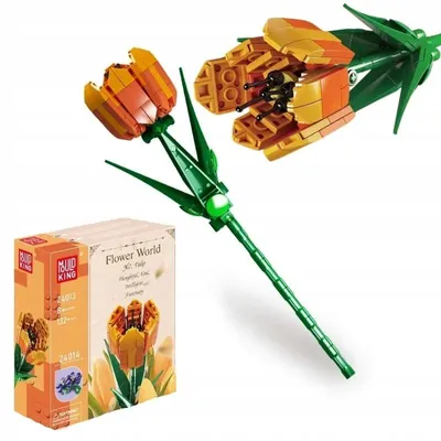 Produktbild von Mould King Blühende Tulpe Bausteine Blumen für Vase Set