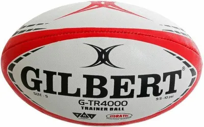 Produktbild von Gilbert G-Tr4000 (Size 5) Rugbyball - Weiß / Rot | Größe: 5