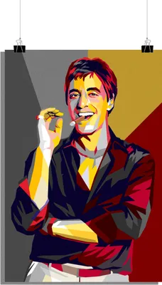 Zdjęcie produktu dla Plakat Tony Montana - Plakat filmowy - Plakat abstrakcyjny - Plakat pop-art - 61x91cm - Idealny do oprawienia w ramę