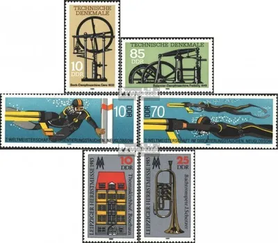 Produktbild von Briefmarken DDR 1985 Mi 2957-2958,2961-2962, 2963-2964 (kompl.Ausg.) postfrisch Technische Denkmale (II): Dampfmaschinen