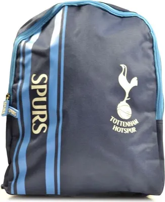 Produktbild von Tottenham Hotspur Rucksack, blau gestreift, mit den Abmessungen 37 x 28 x 15 cm