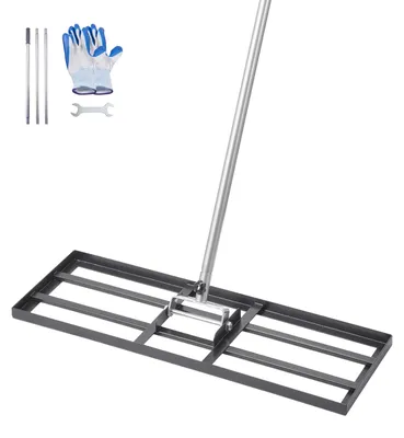 Obrázok produktu pre Záhradný hrebeň z uhlíkovej ocele – nastaviteľná rukoväť, vhodný pre golfové ihriská