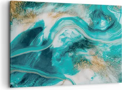 Produktbild von Bild auf Leinwand - Leinwandbild - Einteilig - Wasser Meer Ozean - 120x80cm - Wand Bild - Wanddeko - Wandbilder - Leinwanddruck - Bilder - Wanddekoration - Leinwand bilder - Wandbild - AA120x80-5108