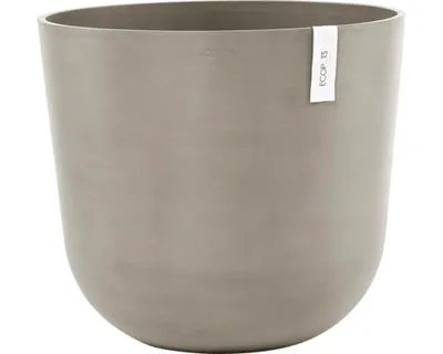 Obrázek produktu pro Květináč Ecopots Oslo plastový Ø 52,3 cm 55 x 55 x 48,5 cm hnědý