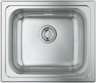 Produktbild von GROHE K200 60-S, Unterbauspüle, Rechteckig, Edelstahl, Edelstahl, 1 Becken, Rechteckig