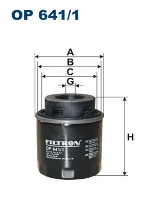 Obrázek produktu pro 1X Filtron Olejový Filtr Op 641/1