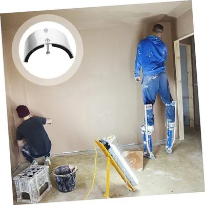 Produktbild von Beinband-Set für Trockenbau-Stelzen mit höhenverstellbarer Fußstütze für Heimwerker, Bauprojekte und Innenausbau sowie für Clown-Darbietungen