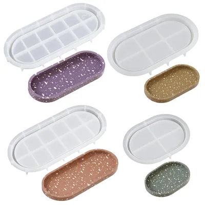 Image de Ensemble de 4 moules en silicone pour projets DIY