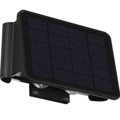 Zdjęcie produktu dla Lampa solarna nowoczesny reflektor ścienny 5 jasnych lamp ściennych LED bezprzewodowa lampa zewnętrzna UP Down 1300 mAh ciepła biała lampa zewnętrzna lampa solarna