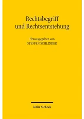 Image de Rechtsbegriff und Rechtsentstehung