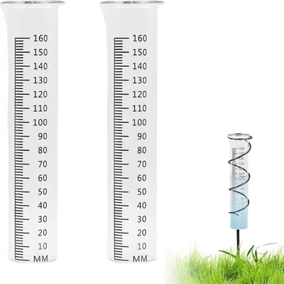 Productafbeelding van Regenmeter 160 mm, set van 2, vorstbestendig, duidelijke schaal, voor buiten