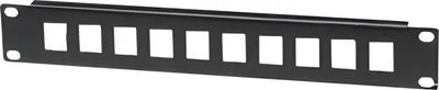 Produktbild von INTELLINET 10 Port Patchpanel unbestueckt 1 HE schwarz