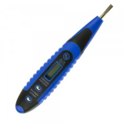 Zdjęcie produktu dla Tester napięcia 10-250V LCD 3x140mm 09927