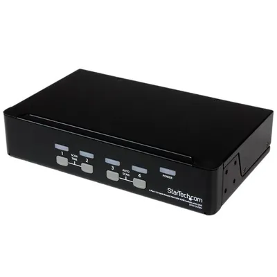 Immagine prodotto di StarTech.com Switch KVM USB 4 porte rack 1U con OSD - VGA 1920x1440 Plug & Play