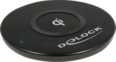 Zdjęcie produktu dla DELOCK Qi Schnellladegerät kabellos LED 5V/9V schwarz
