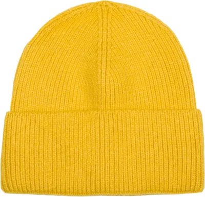 Produktbild von styleBREAKER Uni Strickmütze mit Rippenmuster und breiter Krempe | Doppelt gestrickte Beanie Wintermütze | Warme Feinstrick Haube für Damen und Herren in vielen Farben