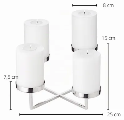 Image de Couronne de l'Avent Pamplona H 14 cm