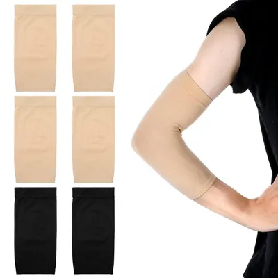 Immagine prodotto di 3 paia di coperture per tatuaggi, colore nero, per braccio, in Spandex, con protezione solare, per uomo e donna